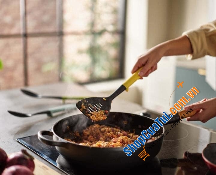 Bộ dụng cụ nấu ăn 3 món Joseph Joseph Duo 3pc Utensil Set (Opal) 10551.