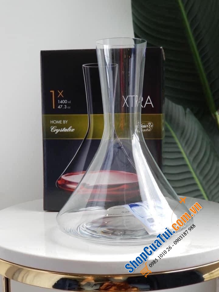 BÌNH THỞ RƯỢU VANG BOHEMIA XTRA 1,4 lít - Sản xuất tại Séc (hộp đẹp biếu tặng sang trọng, lịch sự).