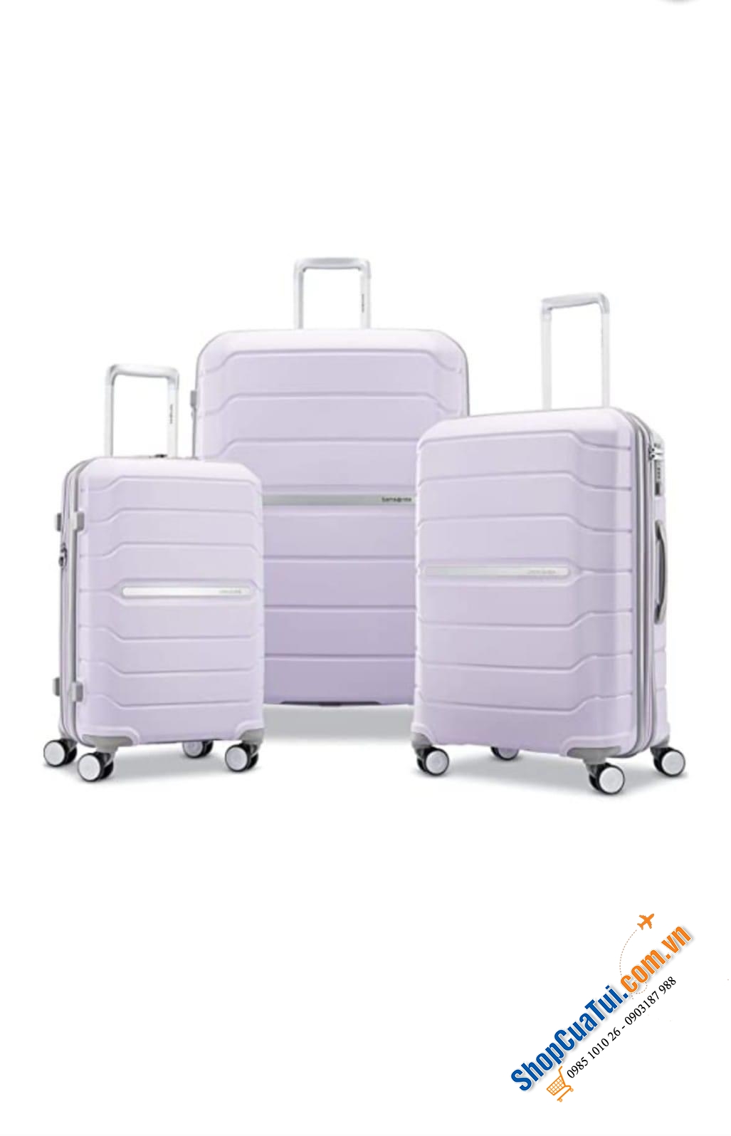 VALI SAMSONITE DÒNG FREEFROM 24 inch MÀU TÍM - MẪU MỚI SÀNH ĐIỆU - Sản xuất tại Thái Lan