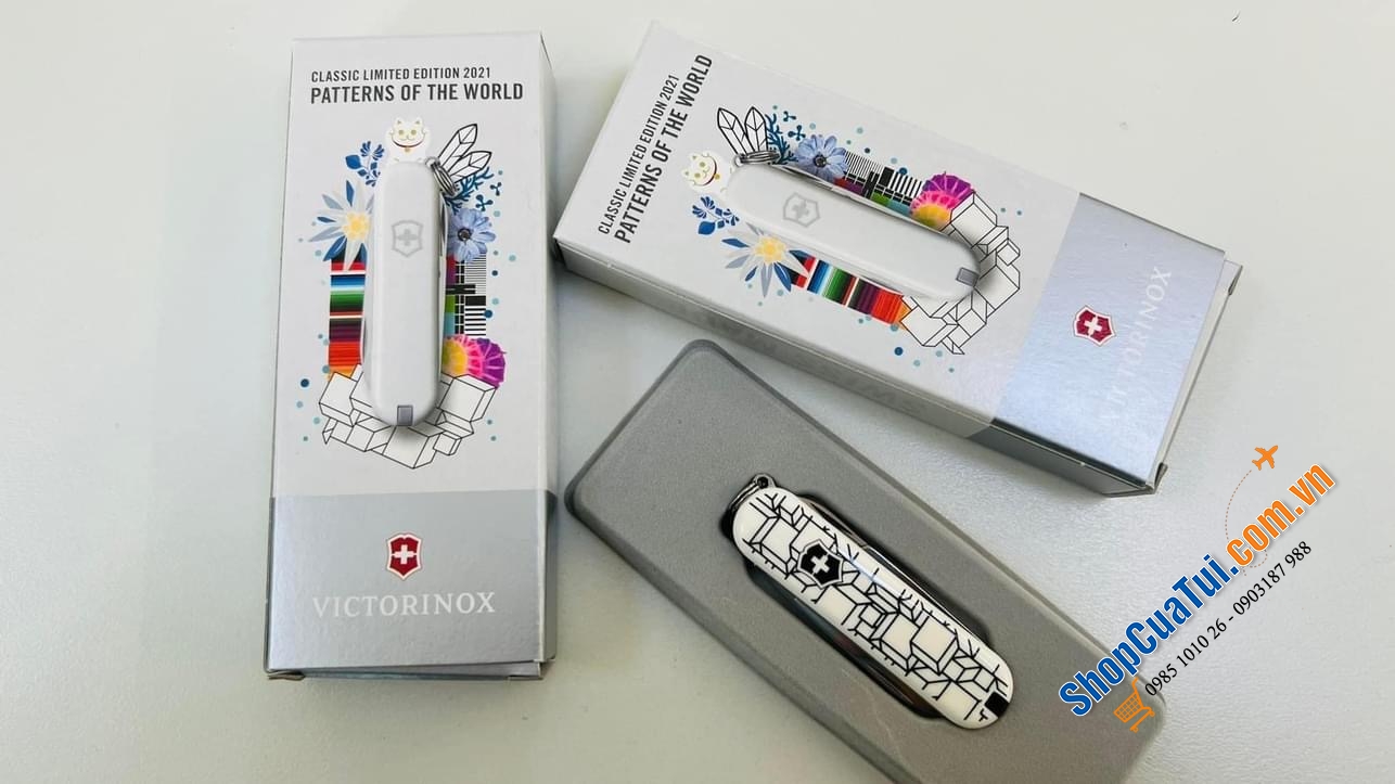 Dụng Cụ Đa Năng Bỏ Túi 5 công năng Victorinox LẬP PHƯƠNG ĐEN TRẮNG