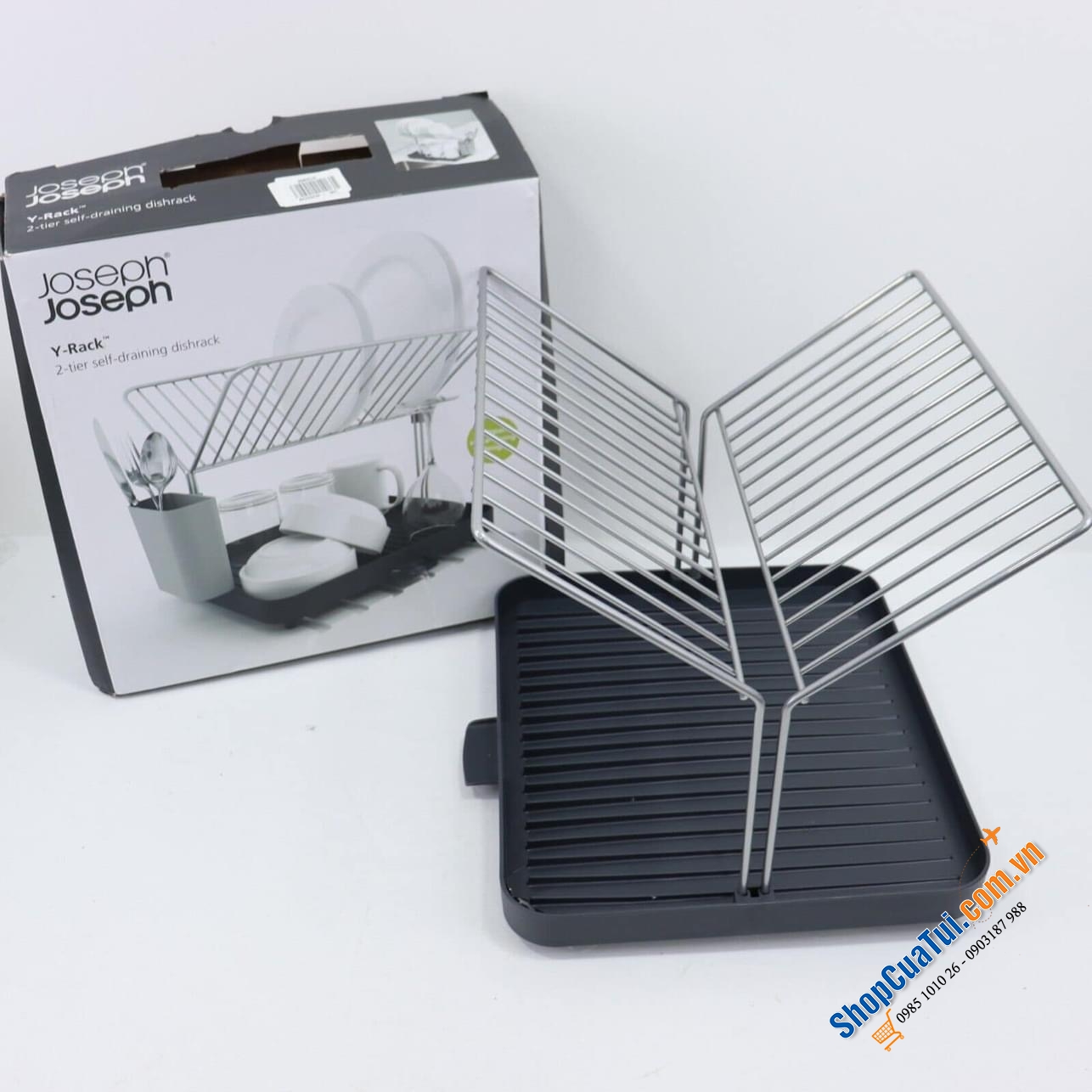 Kệ bát GIÁ THOÁT NƯỚC CHỮ Y 2 TẦNG JOSEPH JOSEPH 85083.