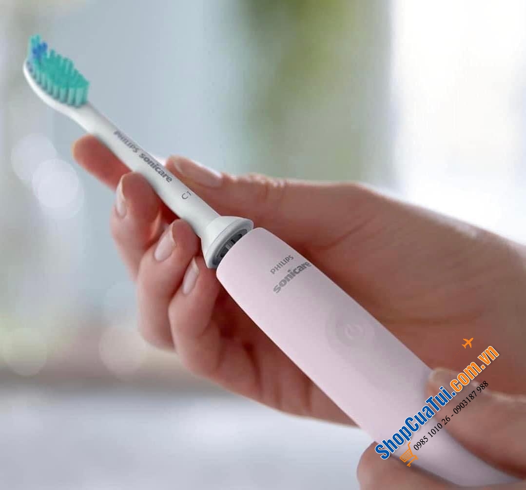 Bàn chải điện Philips HX3651/11 series 2100 - Màu hồng.