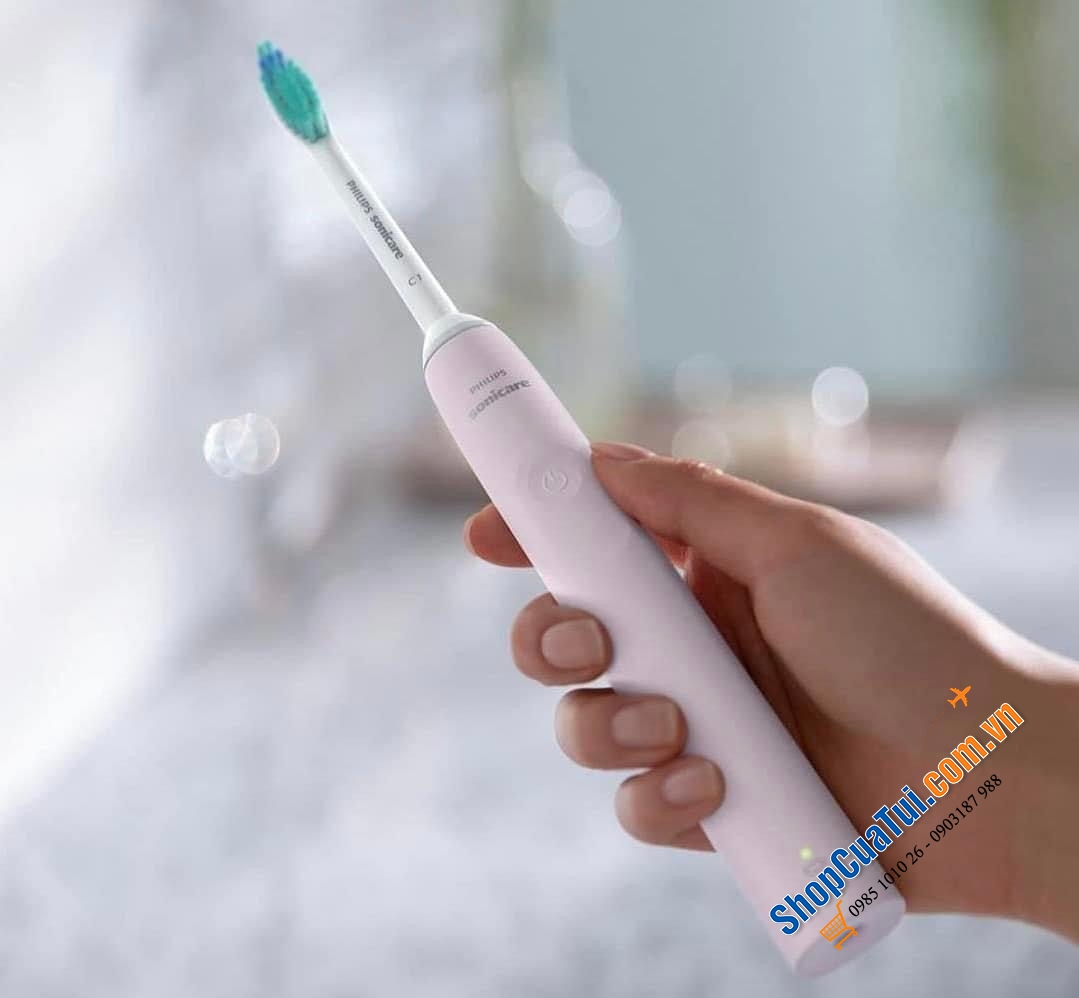Bàn chải điện Philips HX3651/11 series 2100 - Màu hồng.