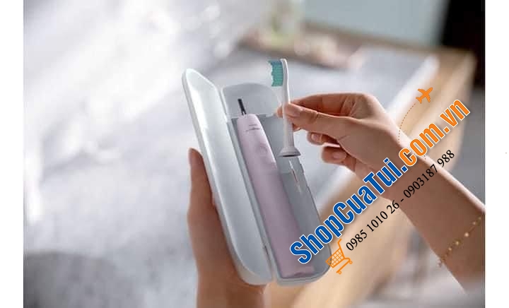 Bàn chải điện Philips HX3651/11 series 2100 - Màu hồng.