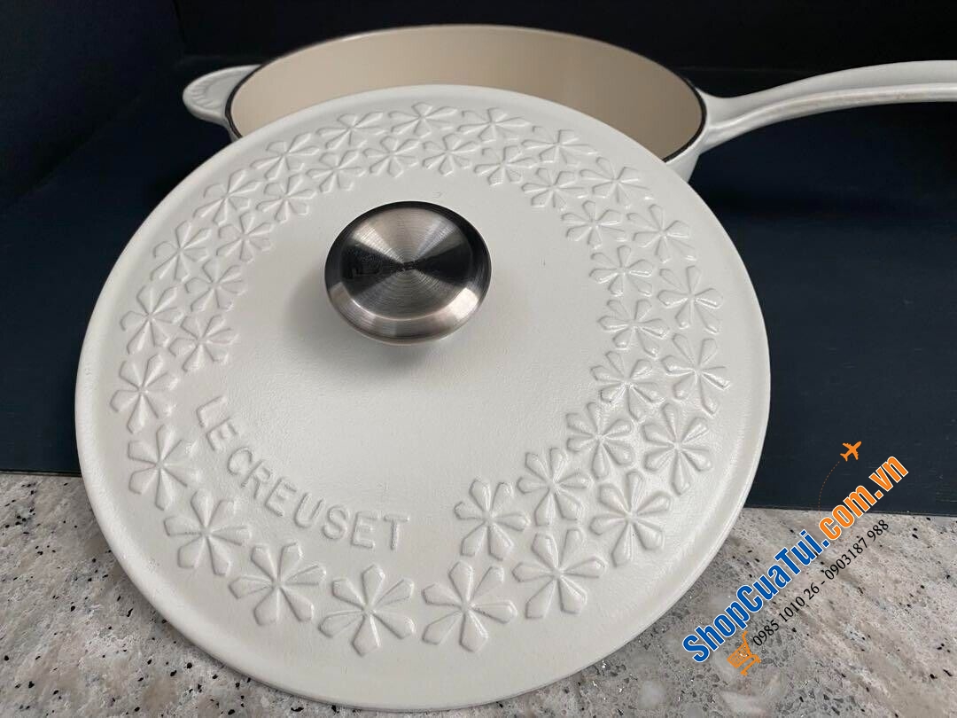 Quánh Le Creuset Saucier Olive Branch Relief Cotton 21cm - Made in France