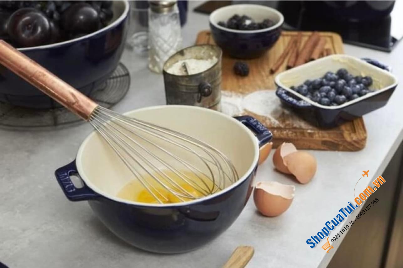 ÂU - BÁT CANH VỪA STAUB XANH 18 CM - 1,7 LIT 1 MÀU XANH/ MÀU ĐỎ.