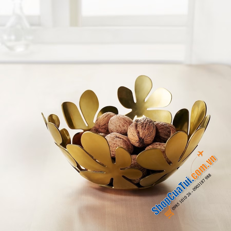 Âu đựng hoa quả STOCKHOLM 20cm màu vàng để đồ hoặc để không decor rất sang
