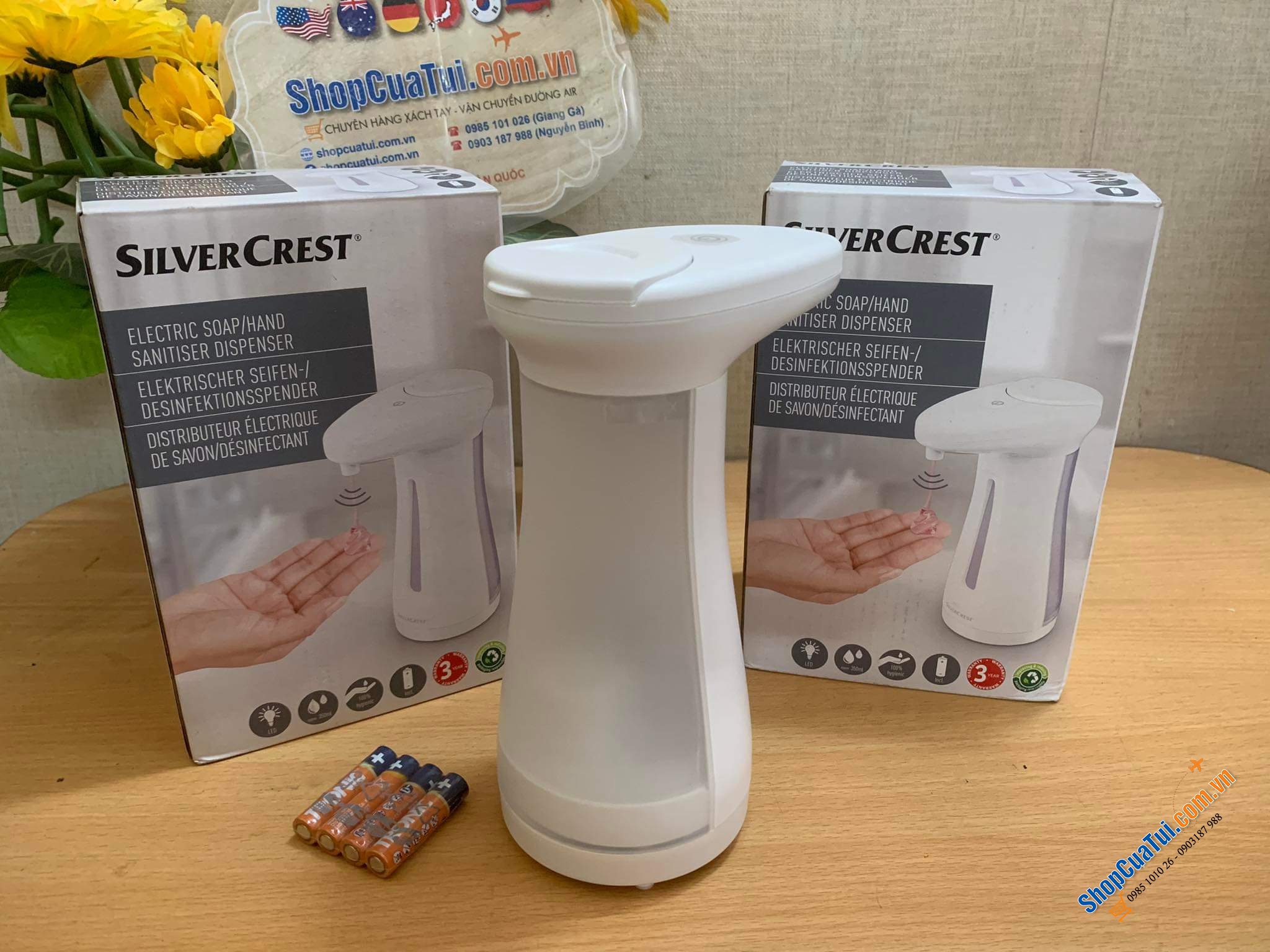 LỌ ĐỰNG XÀ PHÒNG CẢM ỨNG SILVERCREST SSDES 350A1.