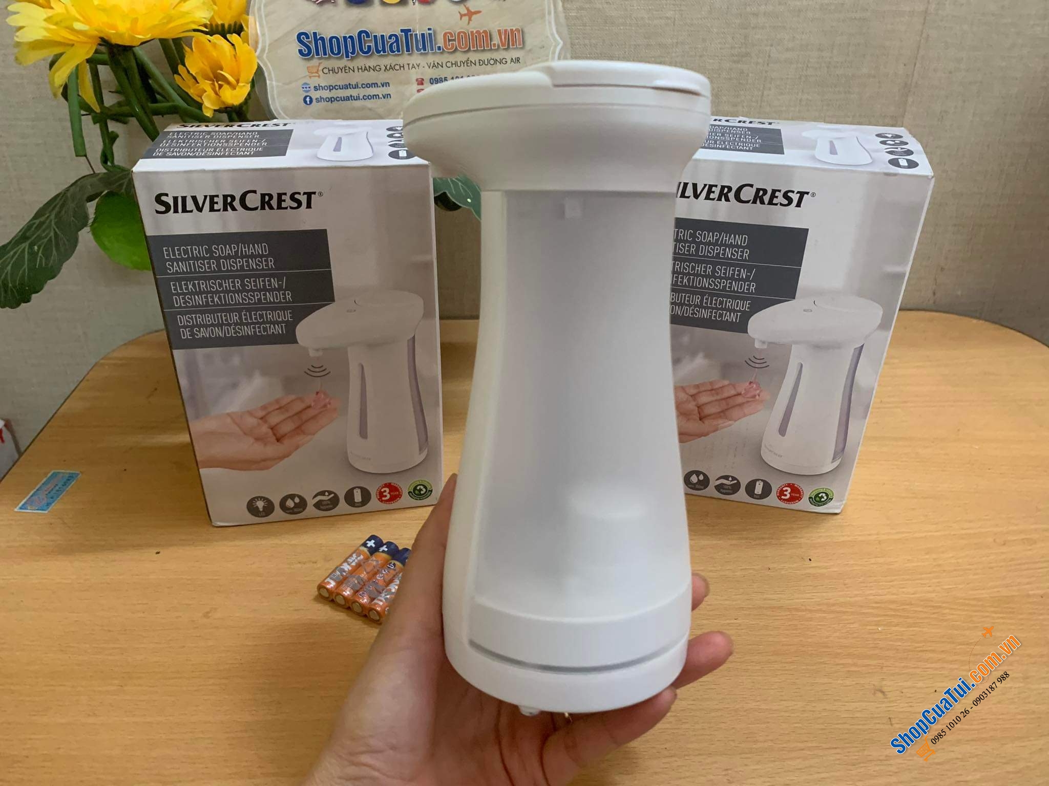 LỌ ĐỰNG XÀ PHÒNG CẢM ỨNG SILVERCREST SSDES 350A1.