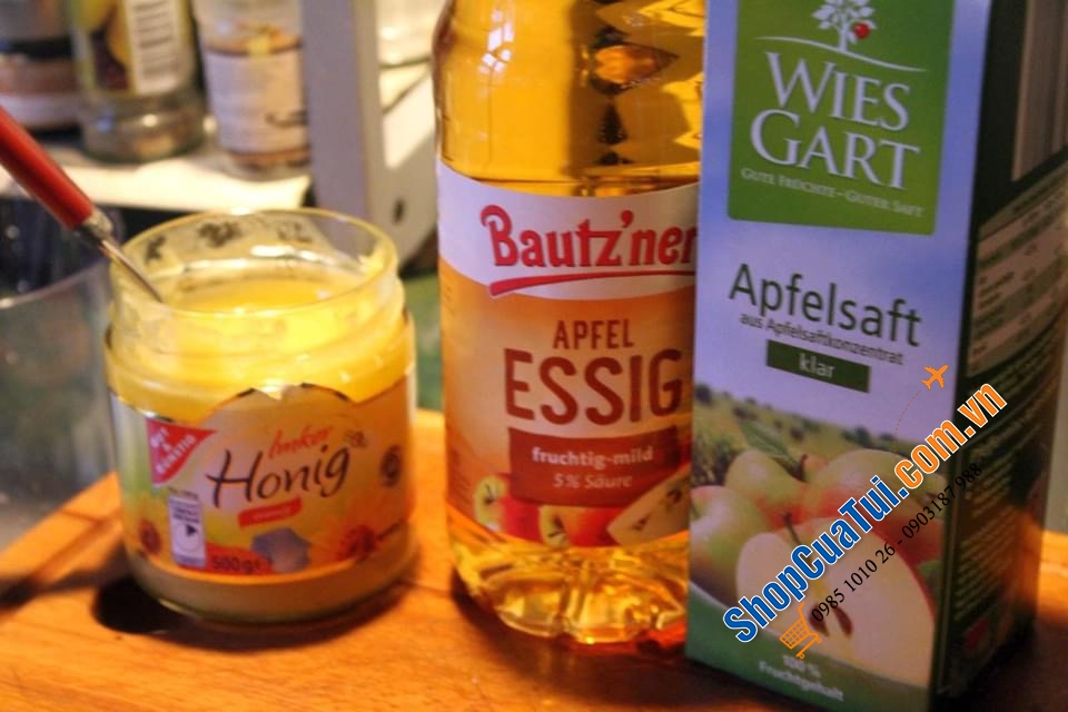 Giấm táo hữu cơ Bautzner APFEL ESSIG.
