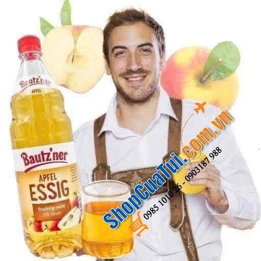 Giấm táo hữu cơ Bautzner APFEL ESSIG.