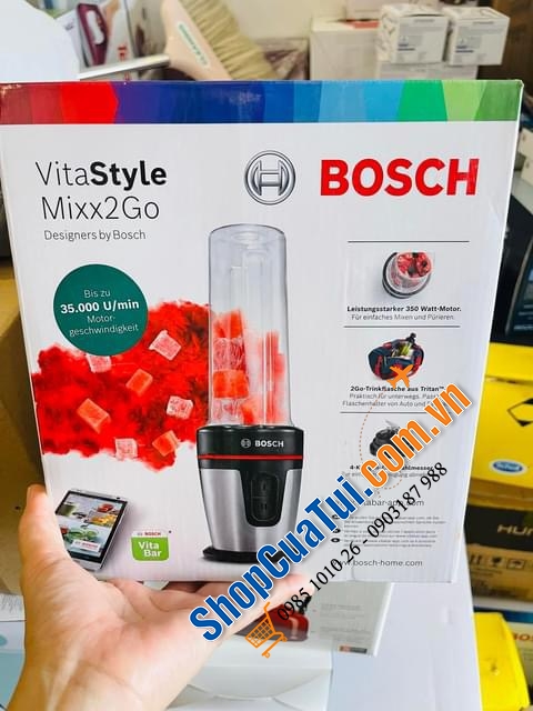 MÁY XAY SINH TỐ MANG ĐI BOSCH VITASTYLE Mixx2go.