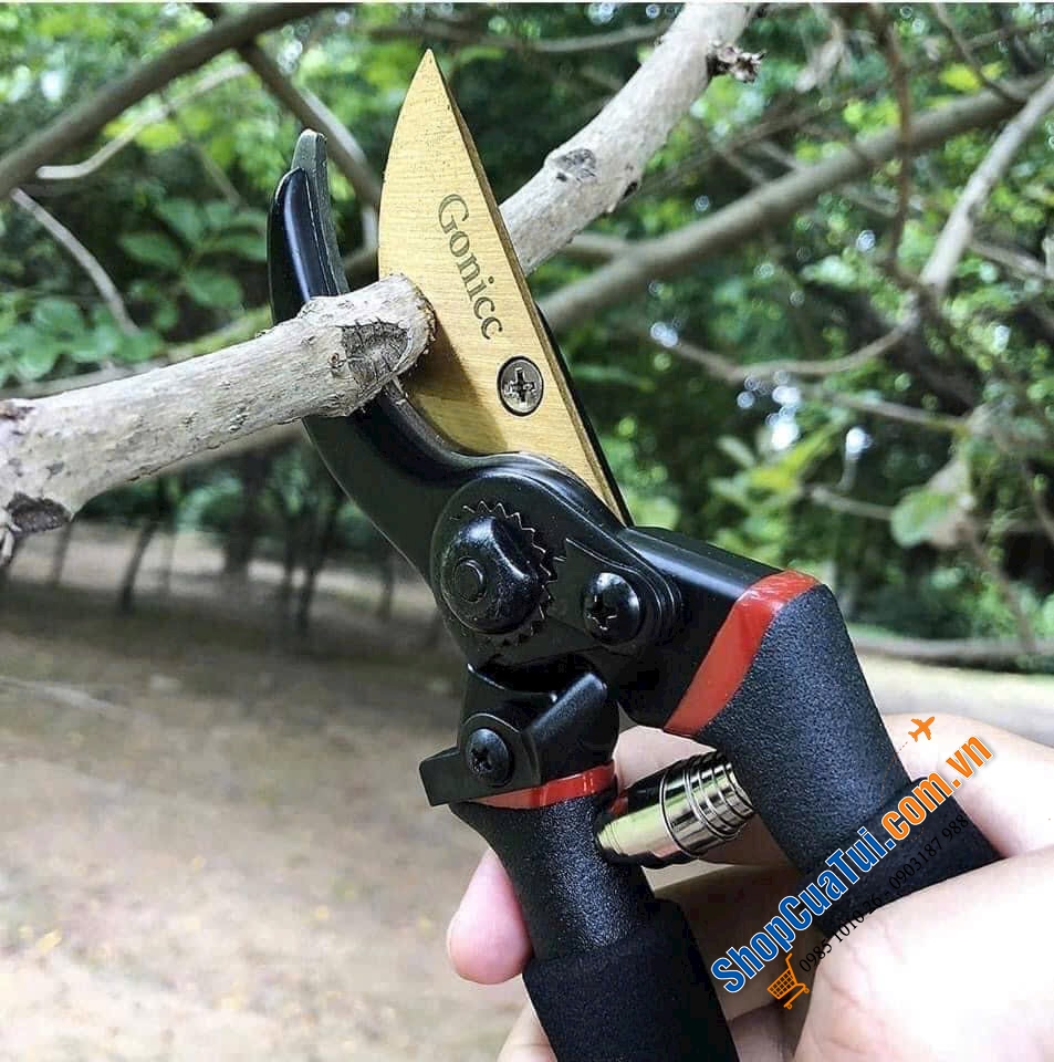 KÉO CẮT TỈA NGỌN, CÀNH CÂY GONICC GARDEN PROFESSIONAL - Kéo làm vườn 8 inch với tay cầm không trượt được thiết kế tiện lợi, chắc chắn, nhẹ và thoải mái