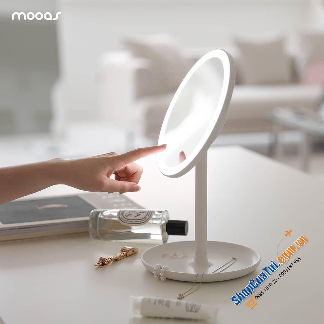 GƯƠNG TRANG ĐIỂM MOOAS - Pure makeup Led Mirror Mooas - hiện đại và tiện lợi dành cho hội chị em