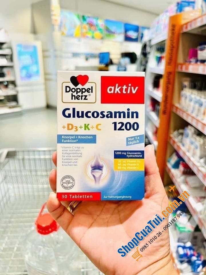 THUỐC BỔ XƯƠNG KHỚP Glucosamin 1200 CỦA DOPPEL HERZ - MUA TẠI ĐỨC - hộp 30 viên