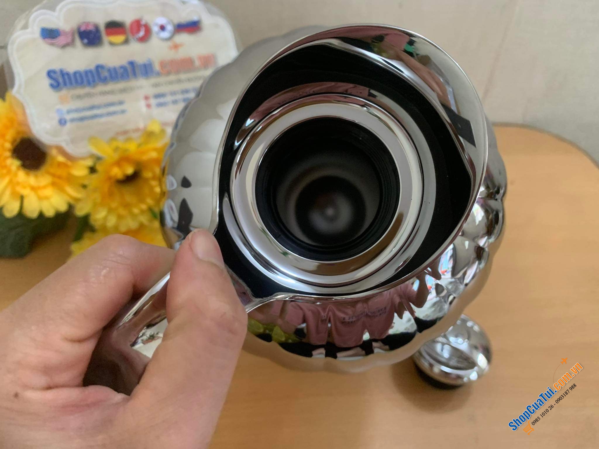 Bình Georg Jensen Bernadotte 1.6 lít - Bình giữ nhiệt, bình nước hoàn hảo của vẻ đẹp tinh tế và công năng sử dụng