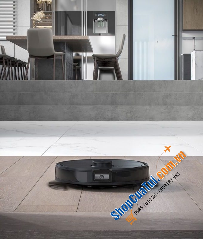 Robot hút bụi lau nhà Ecovacs Deebot Ozmo T8 AIVI PLUS - nhận dạng vật nhanh, tự động đổ rác