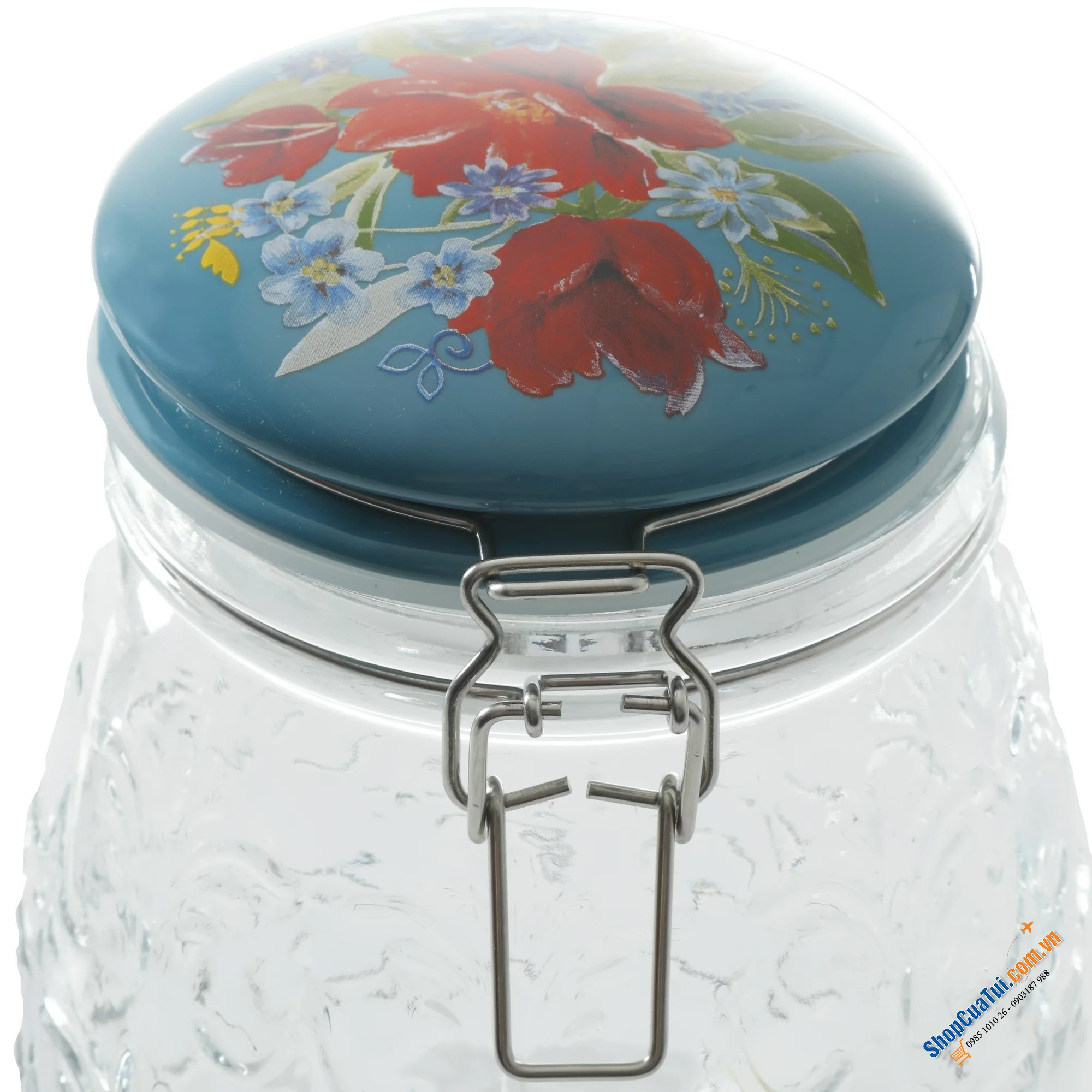 Set 3 hũ thủy tinh nắp gốm sứ The Pioneer Woman vừa quyến rũ cổ điển vừa tiện lợi hiện đại