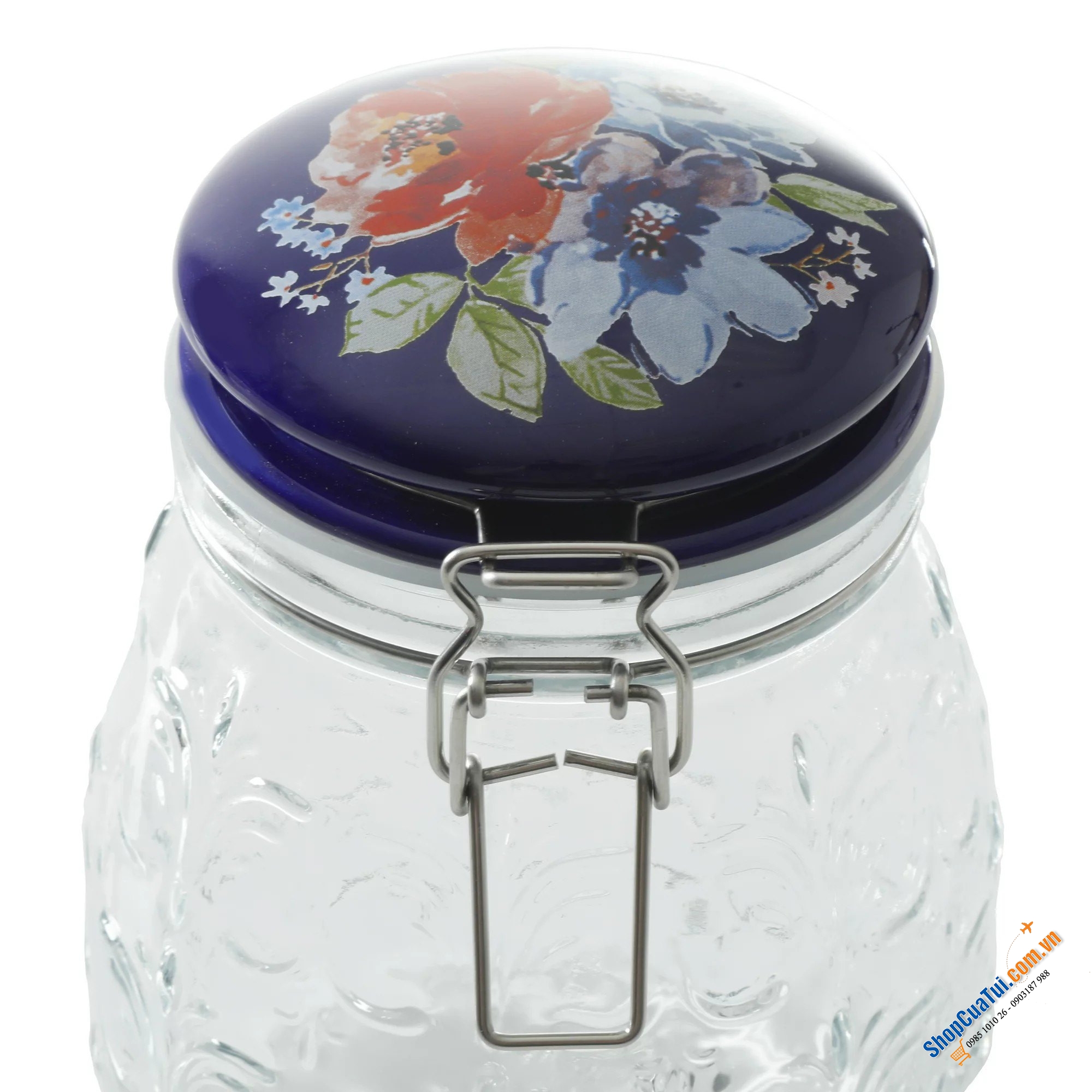 Set 3 hũ thủy tinh nắp gốm sứ The Pioneer Woman vừa quyến rũ cổ điển vừa tiện lợi hiện đại