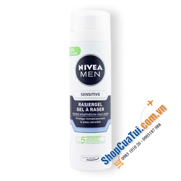 BỌT CẠO RÂU NIVEA MEN SENSITIVE 200ml - dành riêng cho da nhạy cảm