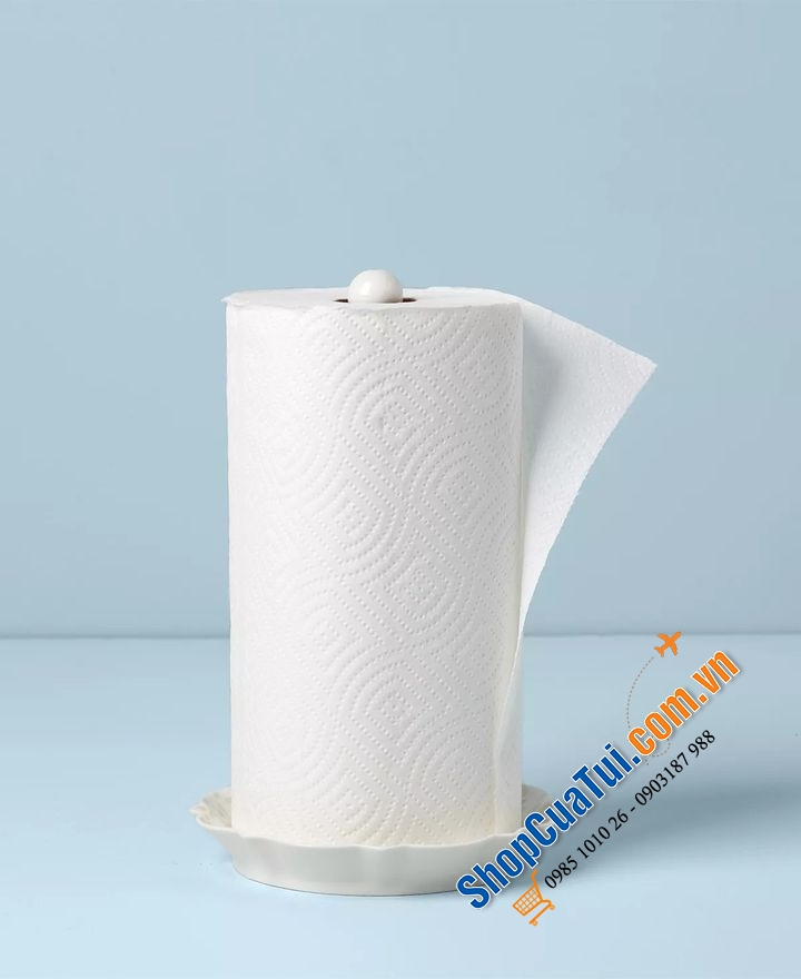 Dụng cụ để giấy nhà bếp Lenox Butterfly Meadow bằng sứ và gỗ