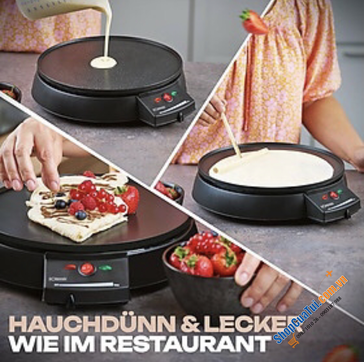 MÁY LÀM BÁNH CREPE BOMANN