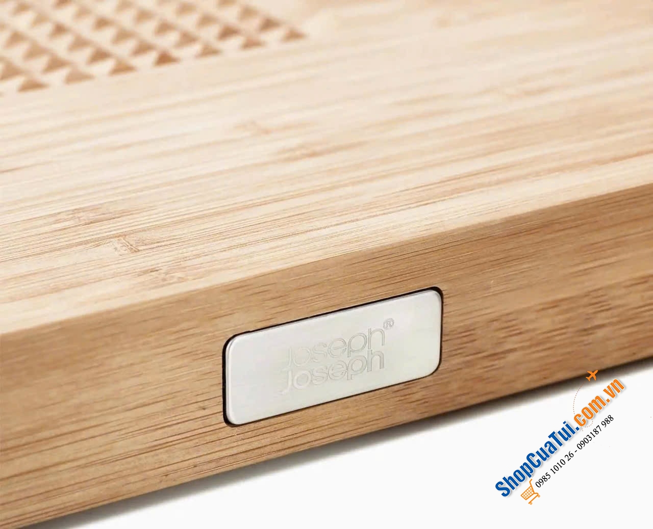 THỚT TRE CHỮ NHẬT JOSEPH JOSEPH CUT & CAVE BAMBOO 60142, Kích thước: 30 x 40,01 x 3,51 cm
