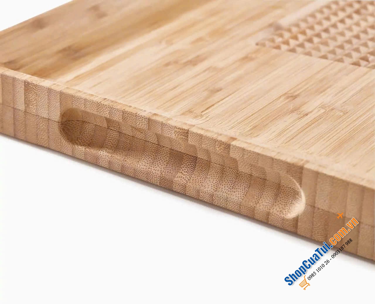 THỚT TRE CHỮ NHẬT JOSEPH JOSEPH CUT & CAVE BAMBOO 60142, Kích thước: 30 x 40,01 x 3,51 cm