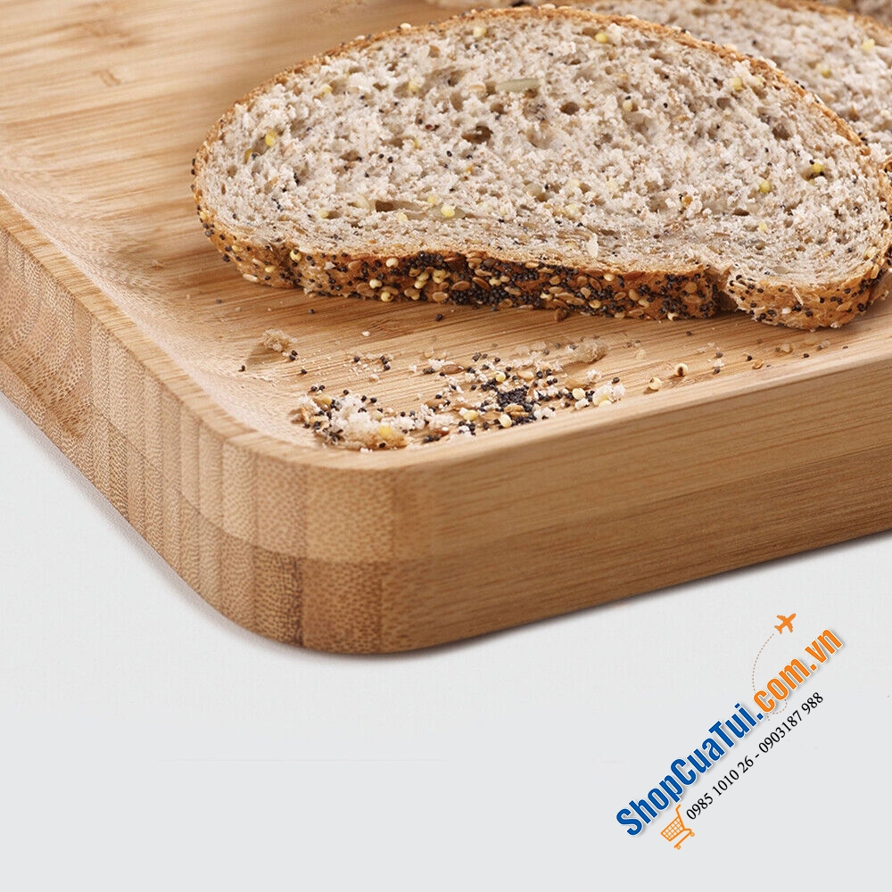 THỚT TRE CHỮ NHẬT JOSEPH JOSEPH CUT & CAVE BAMBOO 60142, Kích thước: 30 x 40,01 x 3,51 cm