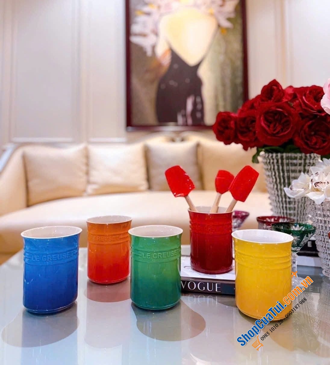 Hũ đựng dụng cụ nhà bếp Le Creuset 1l