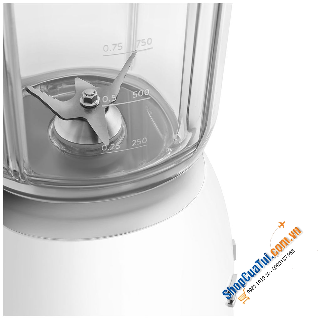 Máy xay sinh tố SMEG BLF03WHEU màu trắng 1,5 Lít, 800w