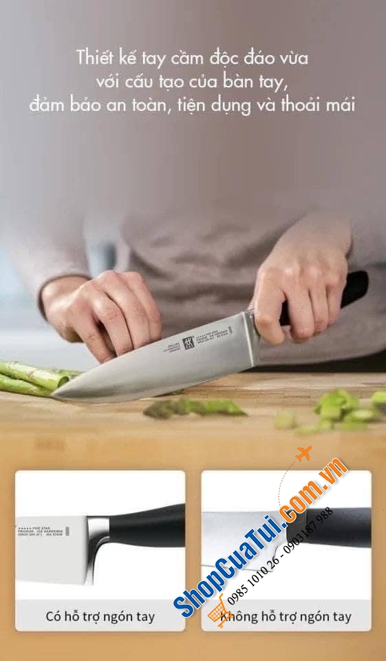 BỘ DAO ZWILLING FIVE STERN 7 món - made in Germany (dòng xịn nhất) - đỉnh của đỉnh cực kỳ xịn sò cho các chị em nội trợ.