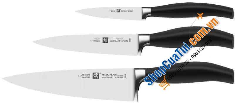 SET 3 DAO ZWILLING FIVE STAR - DÒNG ĐẦU BẢNG ĐỈNH CỦA ĐỈNH - MADE IN GERMANY.