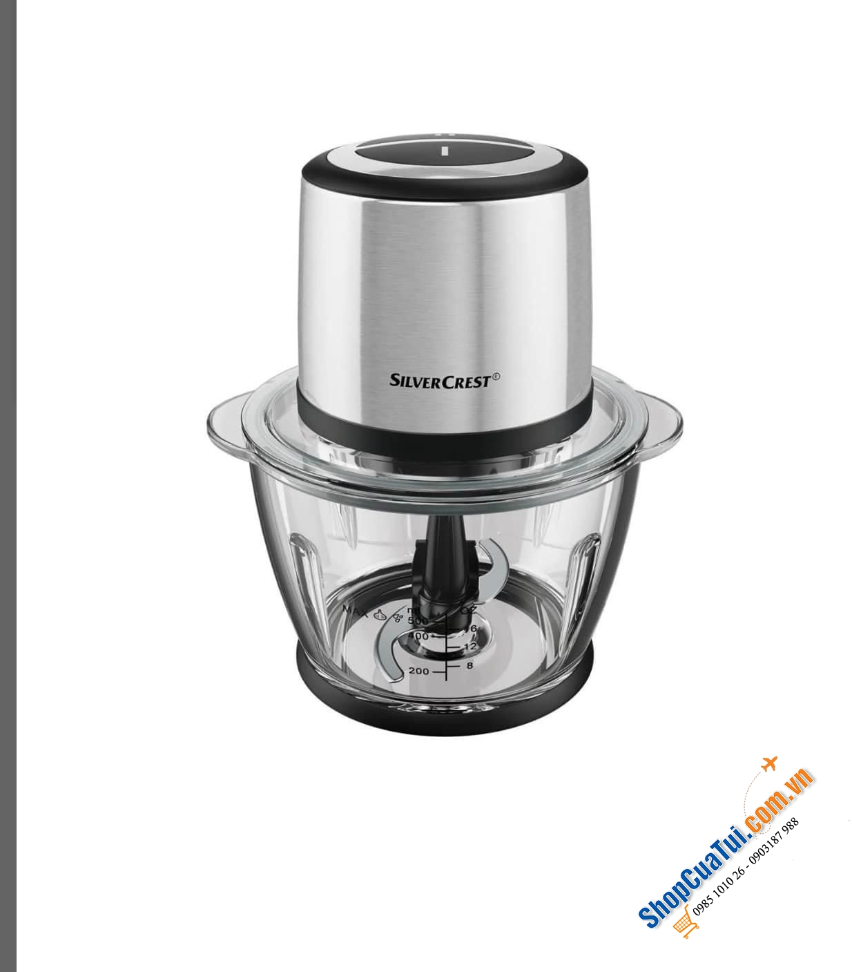 MÁY XAY RAU CỦ, HẠT, ĐÁ SILVERCREST 0,5 LIT.