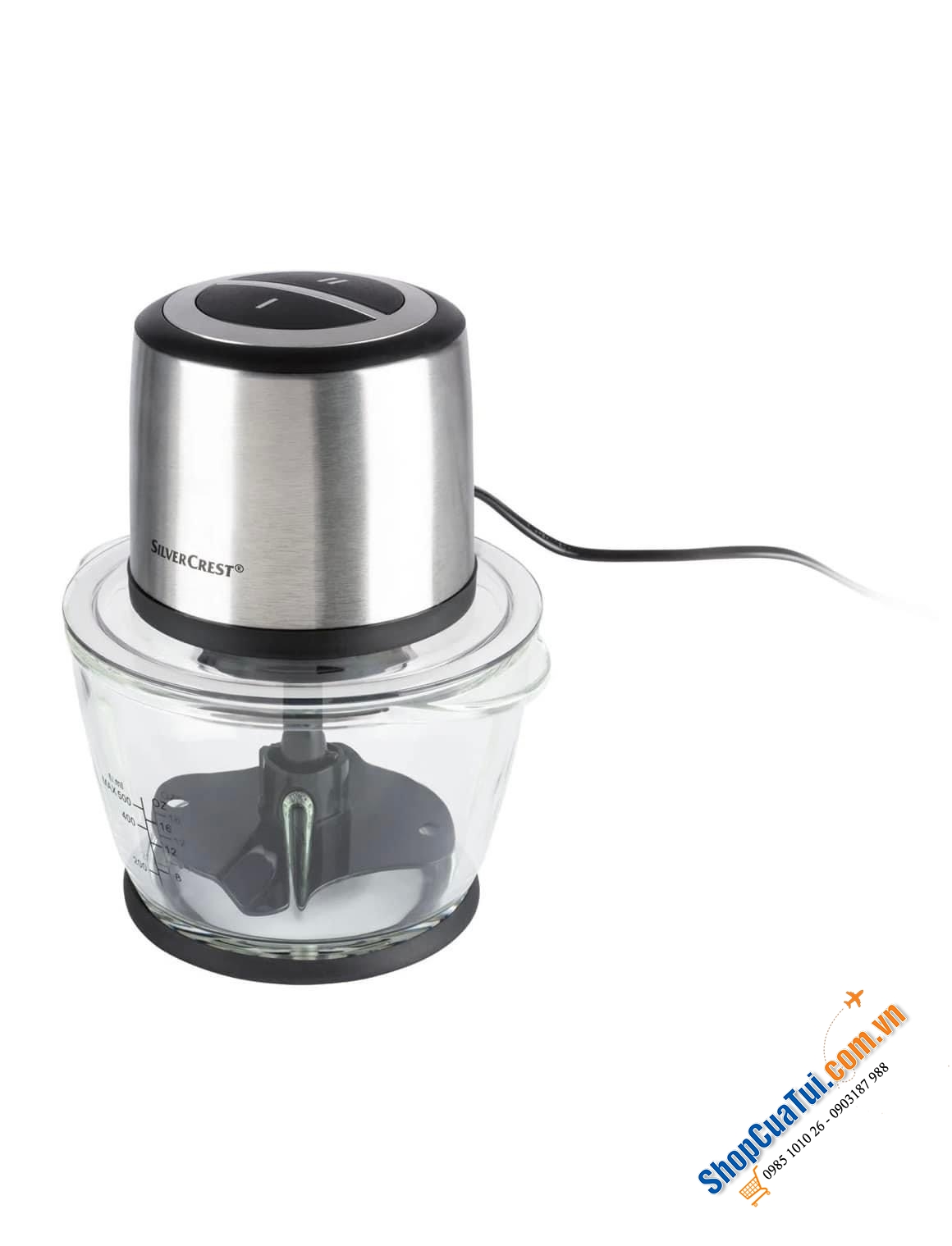 MÁY XAY RAU CỦ, HẠT, ĐÁ SILVERCREST 0,5 LIT.