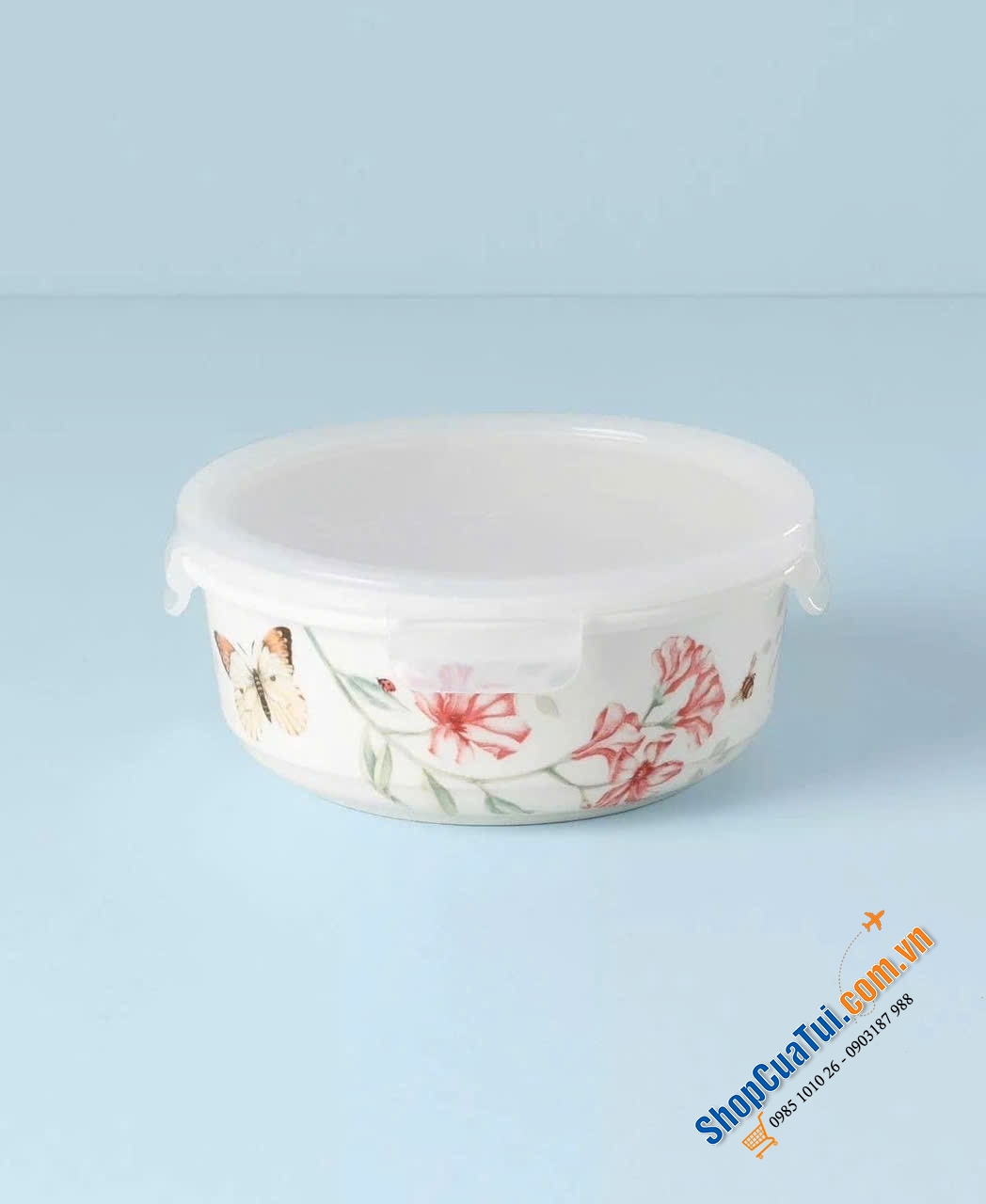 SET 3 HỘP ĐỰNG THỰC PHẨM LENOX BUTTERFLY MEADOW chữ nhật - hình tròn - hình vuông