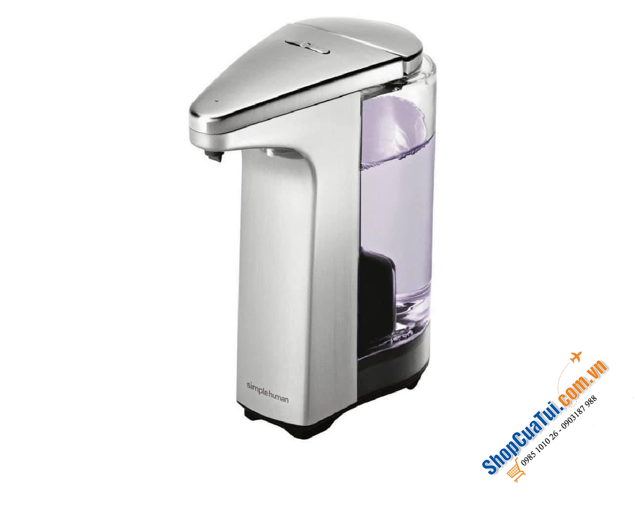 Chiết xà phòng cảm ứng inox SIMPLEHUMAN 237ml.