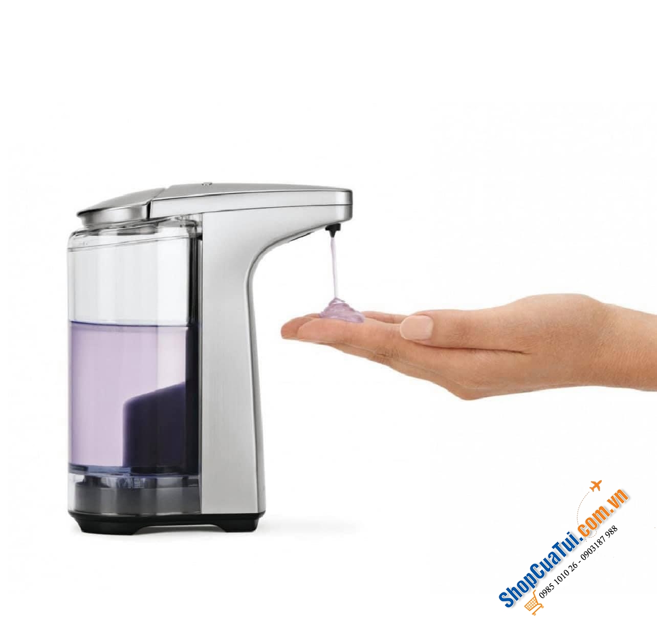 Chiết xà phòng cảm ứng inox SIMPLEHUMAN 237ml.