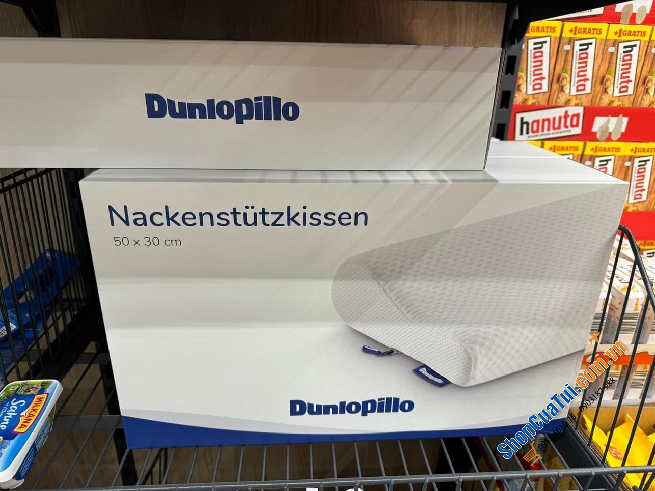 Gối Dunlopillo - chống thoái hoá đốt sống cổ - hàng nội địa Đức - MADE IN POLEN.