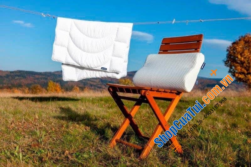 Gối Dunlopillo - chống thoái hoá đốt sống cổ - hàng nội địa Đức - MADE IN POLEN.