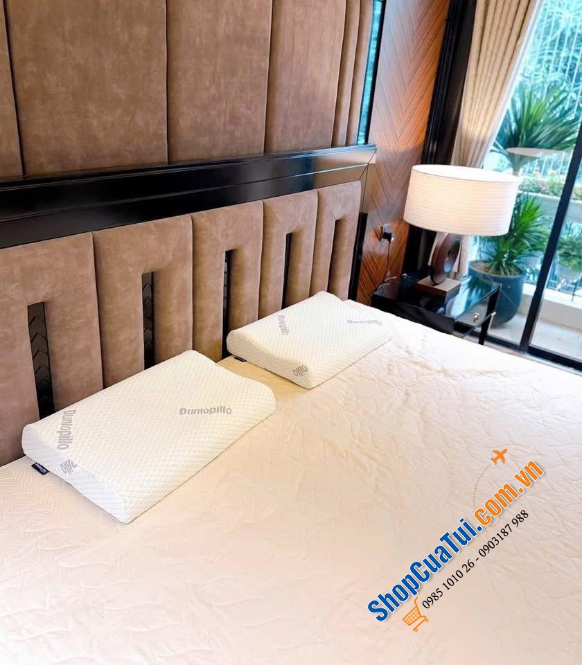 Gối Dunlopillo - chống thoái hoá đốt sống cổ - hàng nội địa Đức - MADE IN POLEN.