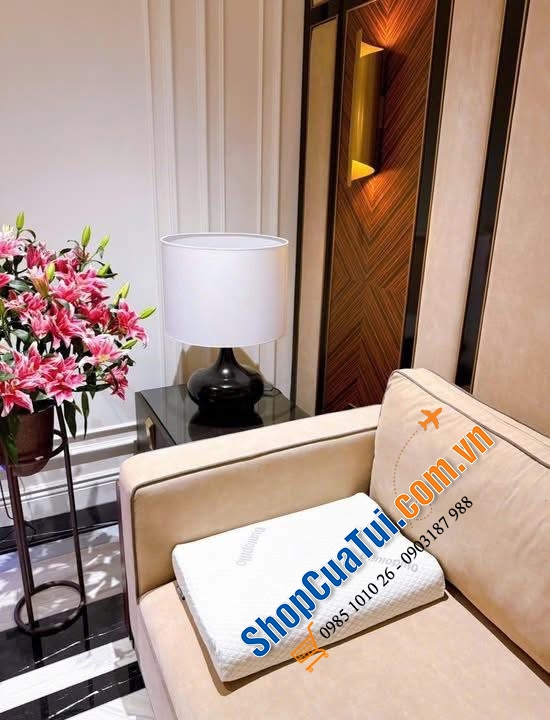 Gối Dunlopillo - chống thoái hoá đốt sống cổ - hàng nội địa Đức - MADE IN POLEN.