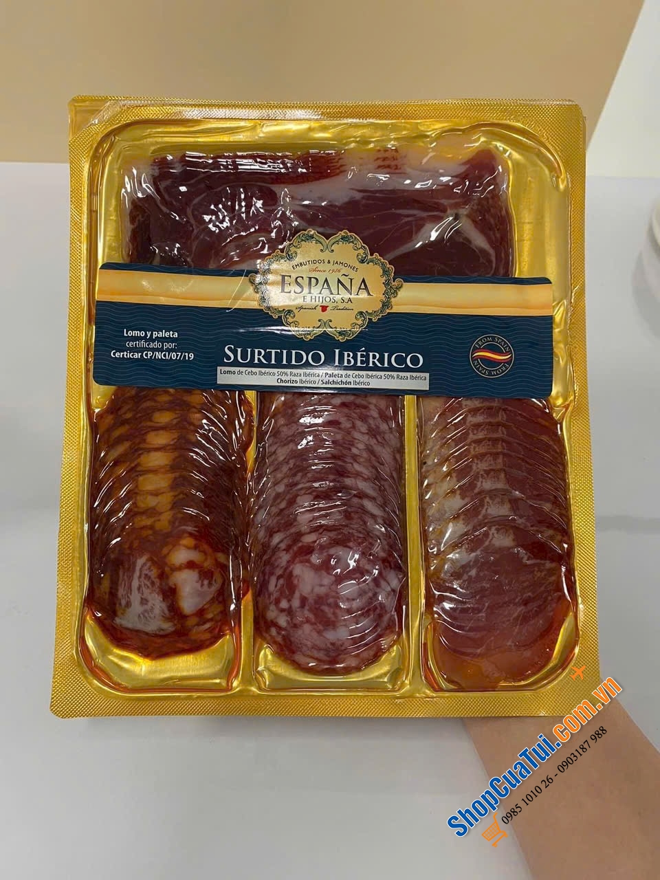 KHAY SALAMI & THỊT HEO MUỐI ESPANA THÁI LÁT 150g