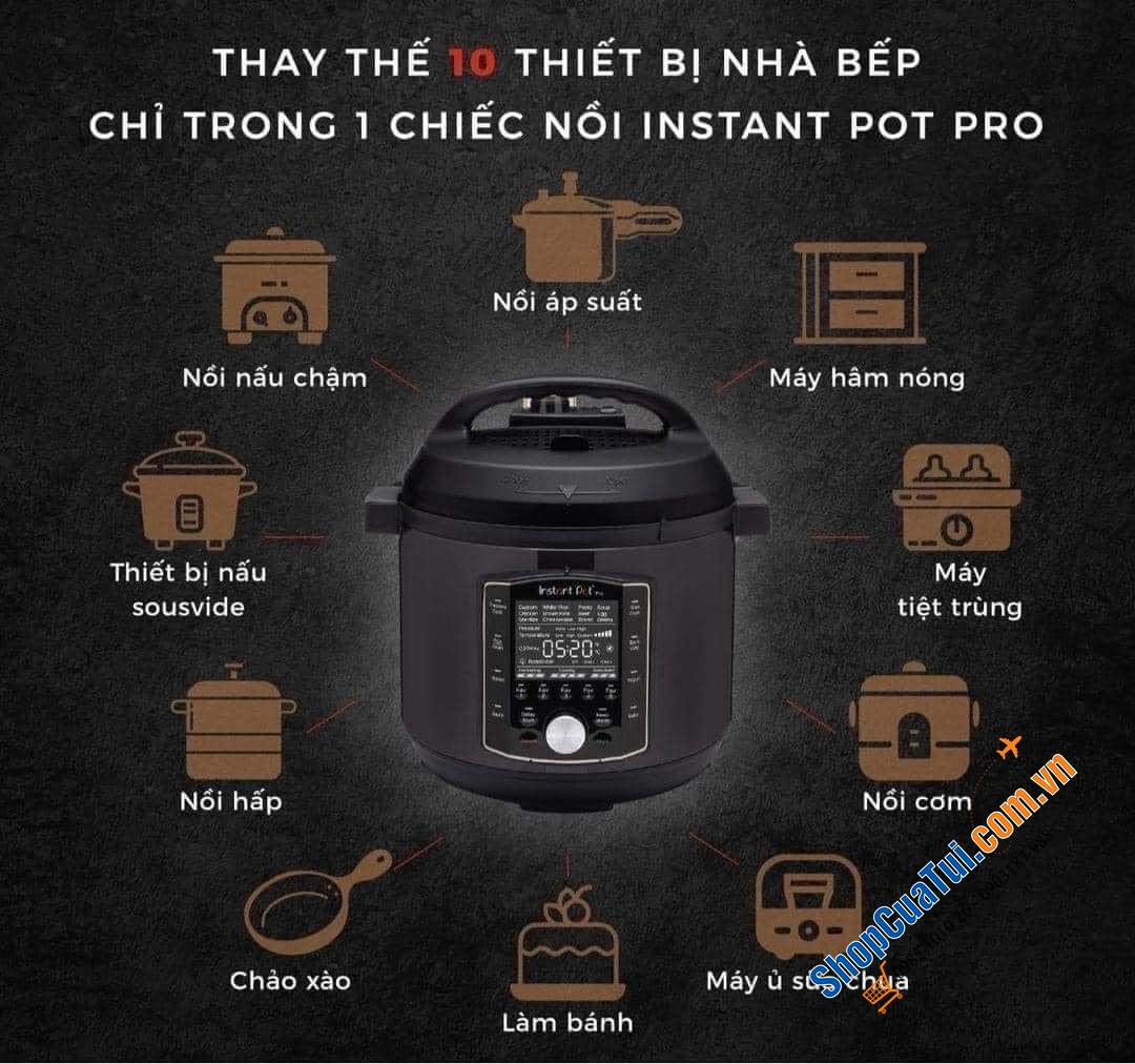 NỒI ÁP SUẤT ĐA NĂNG ÍNTANT POT PRO 10-IN-1 (5,7L).