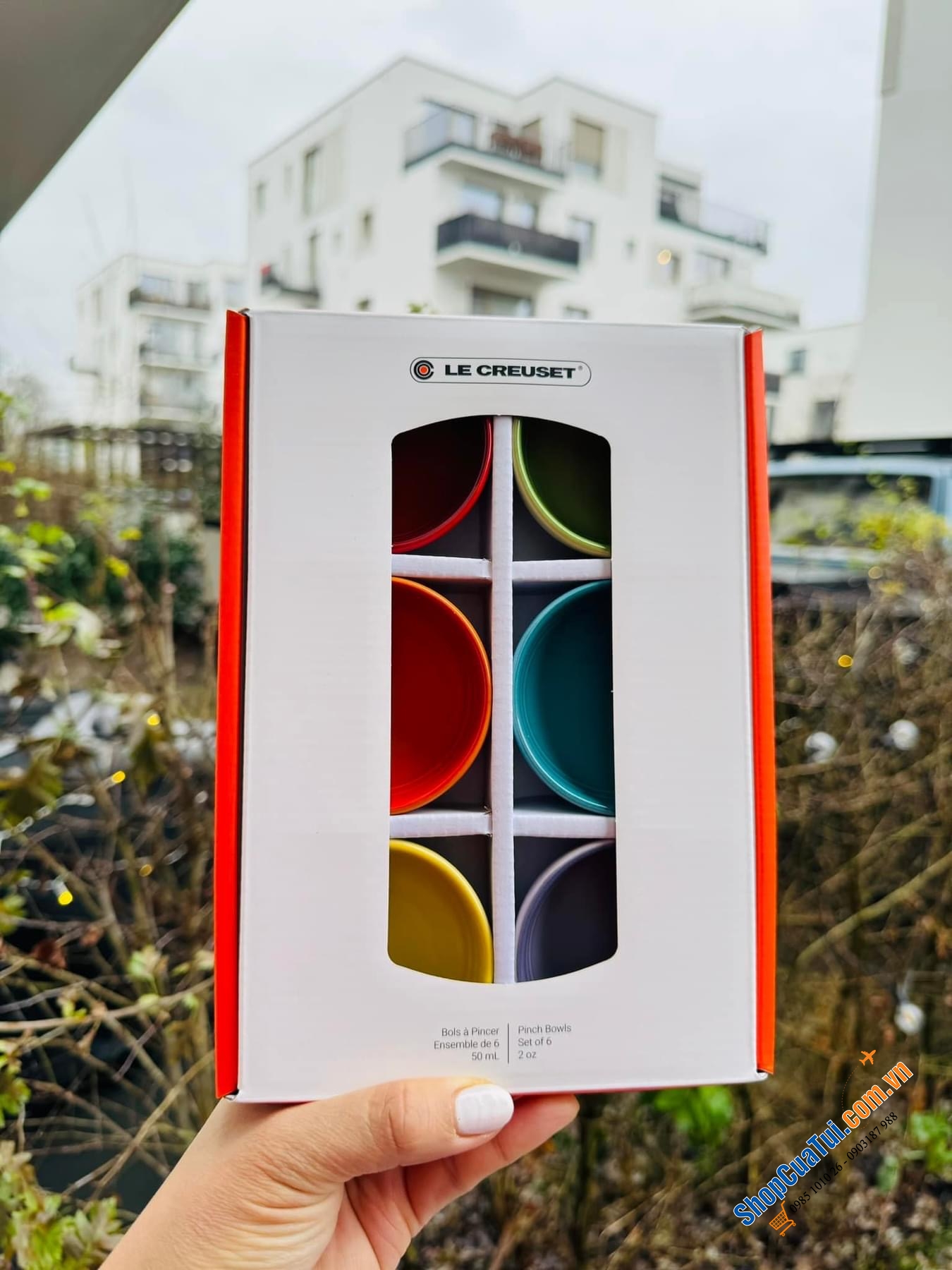 SET 6 BÁT NƯỚC CHẤM CẦU VỒNG LE CREUSET MINI.