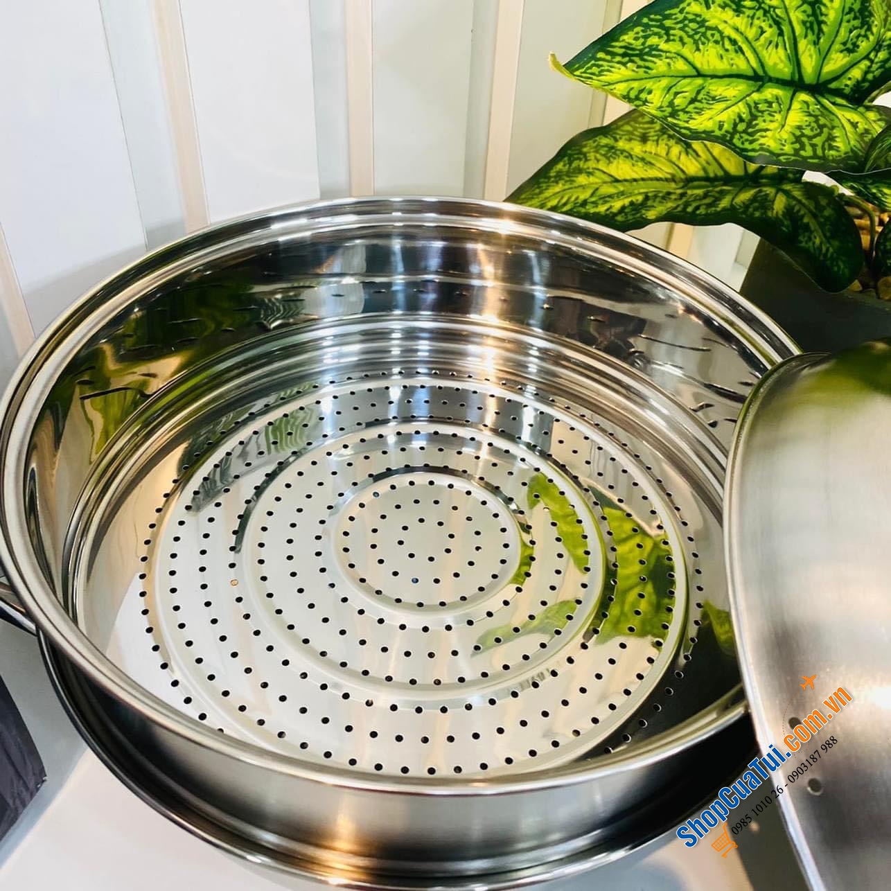 Hấp cả thế giới với XỬNG HẤP 2 TẦNG CASANI 28cm - thương hiệu của Italia