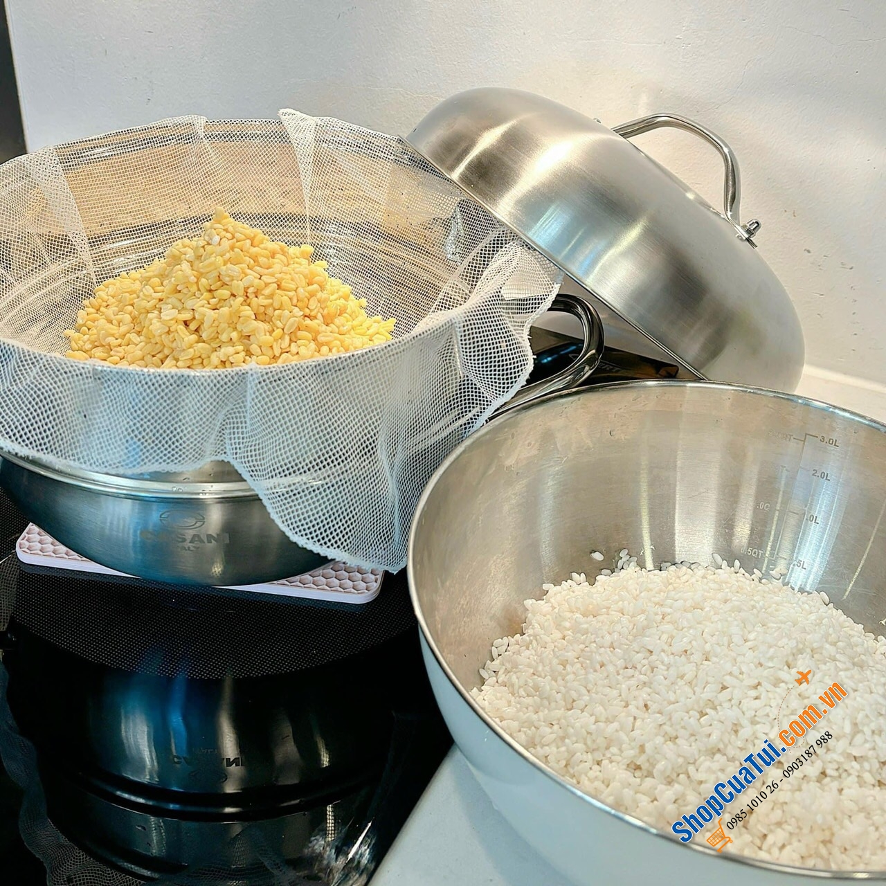 Hấp cả thế giới với XỬNG HẤP 2 TẦNG CASANI 28cm - thương hiệu của Italia