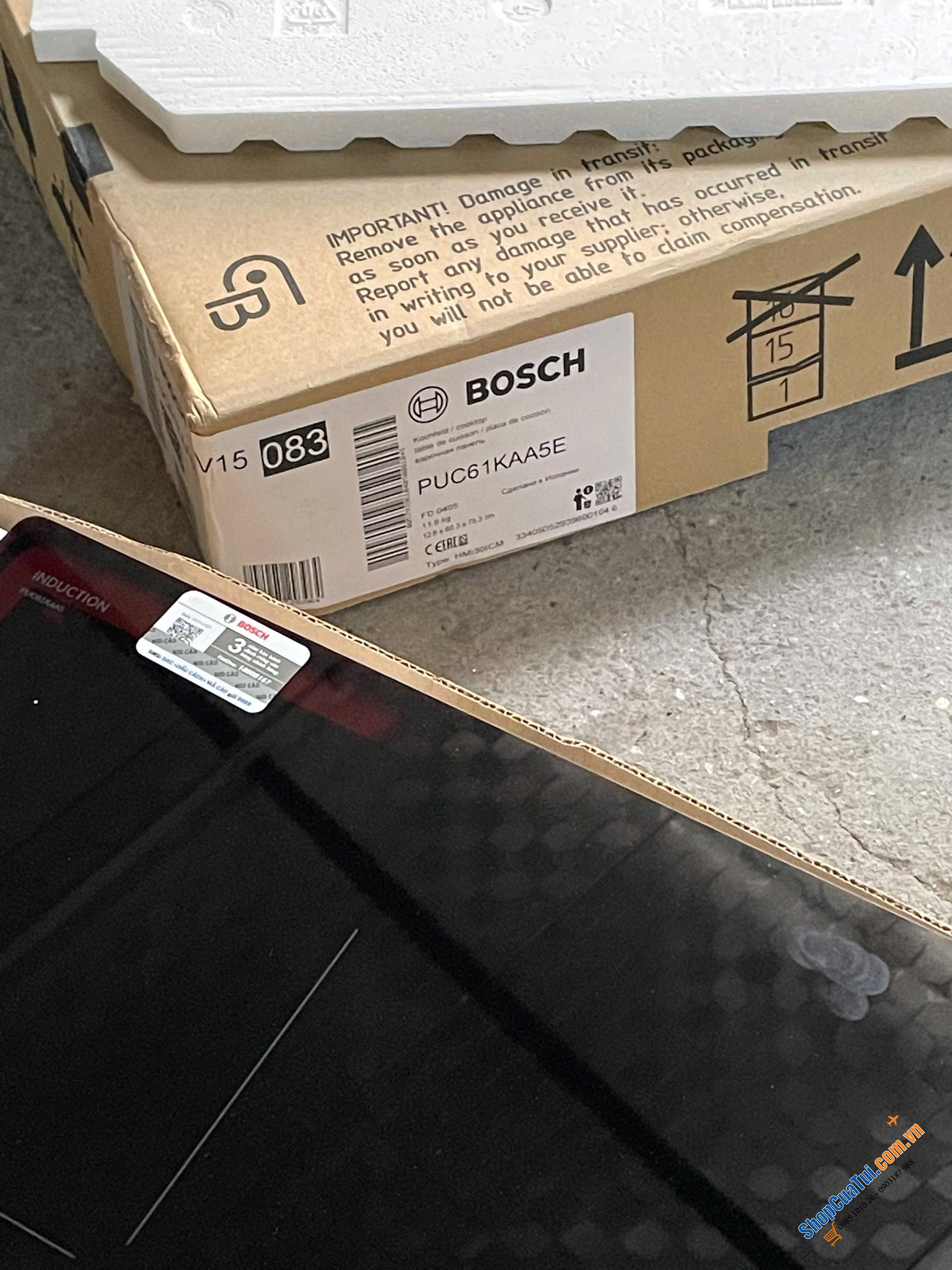 BẾP TỪ BOSCH PUC61KAA5E - Bếp từ 3 vùng nấu