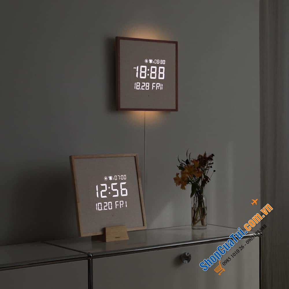 Đồng hồ treo tường LED MOOAS tròn hoặc vuông