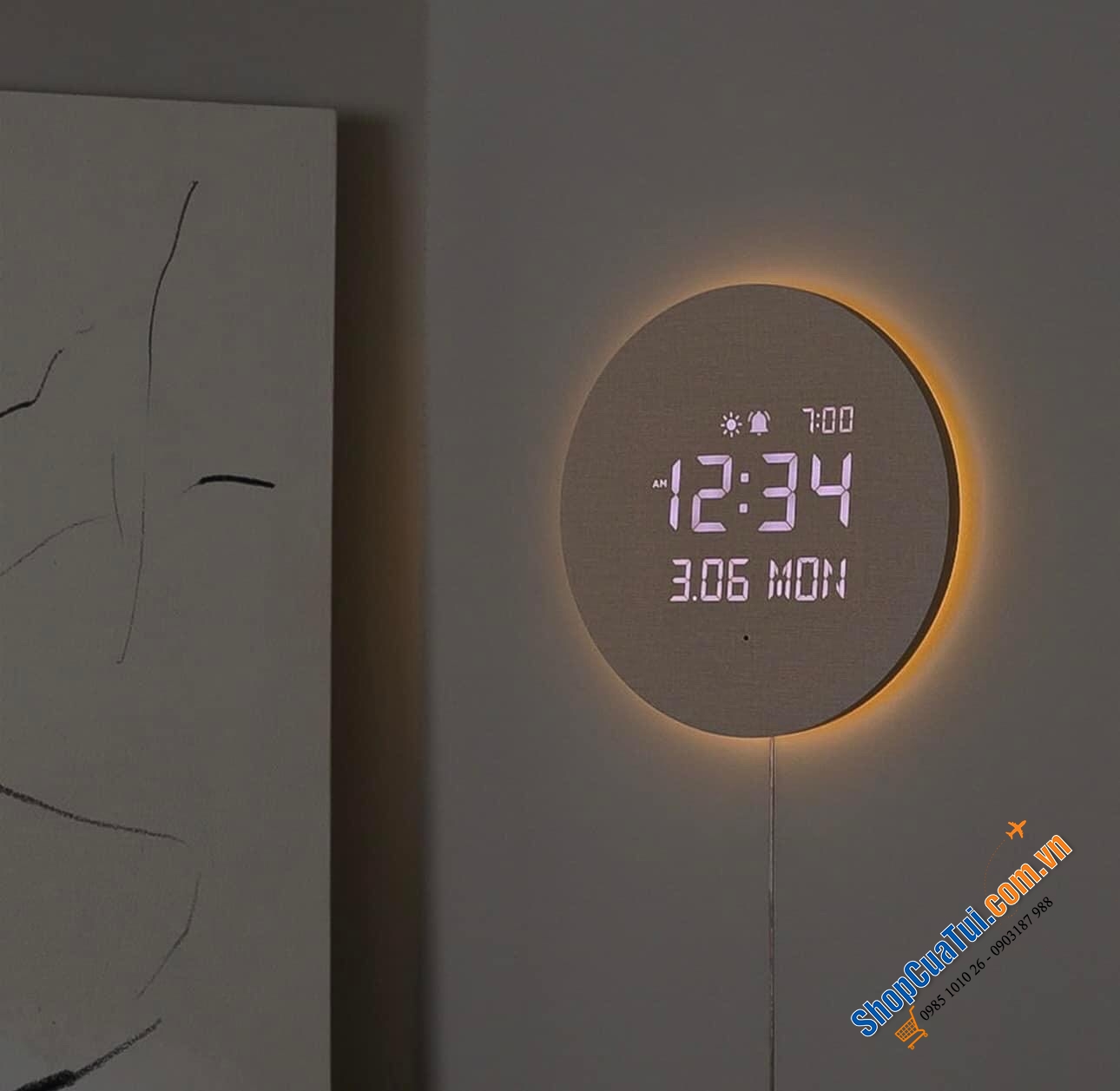 Đồng hồ treo tường LED MOOAS tròn hoặc vuông